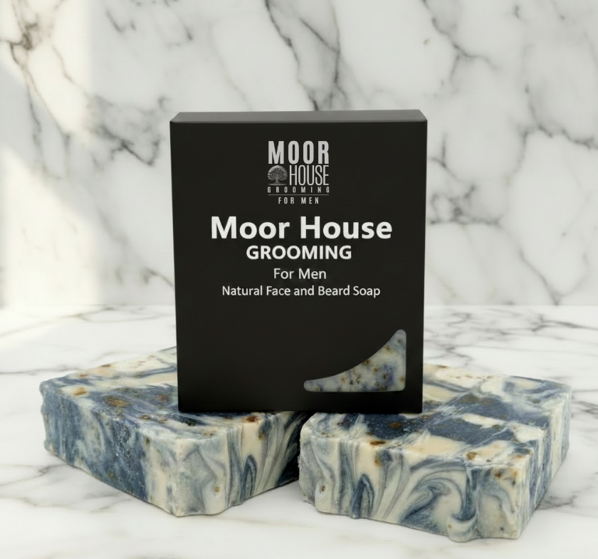 Moor House Grooming For Men Natural Face and Beard Soap